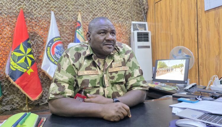 The General Officer Commanding (GOC), 7 Division of the Nigerian Army, Maj.-Gen. Abubakar Haruna
