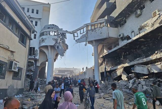 Patients Evacuated After Israeli Airstrike Hits Gaza Hospital Amid Intensifying Offensive