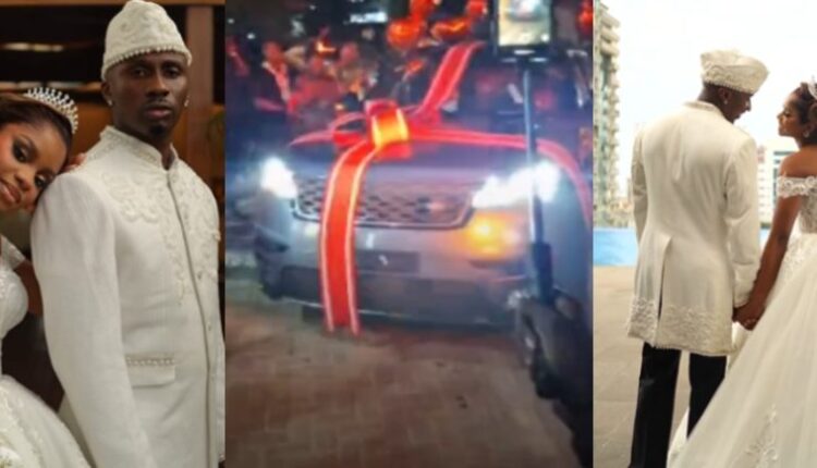 Juma Jux Gifts Range Rover to Bride Priscilla Ojo at Lavish Tanzanian Wedding