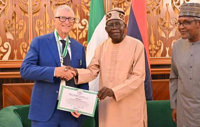 Tinubu Honours Bill Gates With National Award