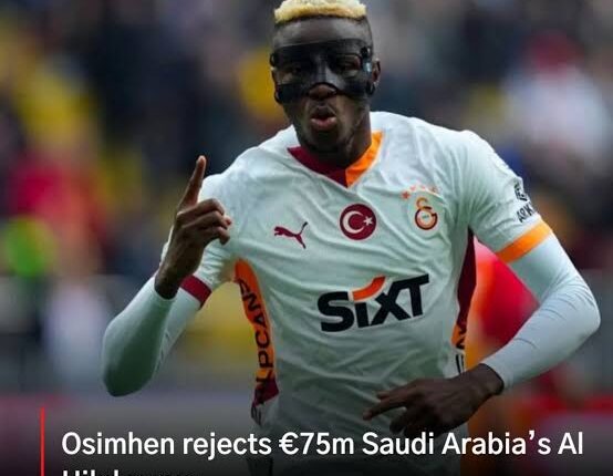 Osimhen Rejects Saudi Offer, Eyes Premier League Move