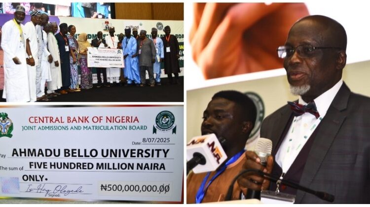 ABU Wins N500m JAMB Mega Award for Top National Admissions Performance