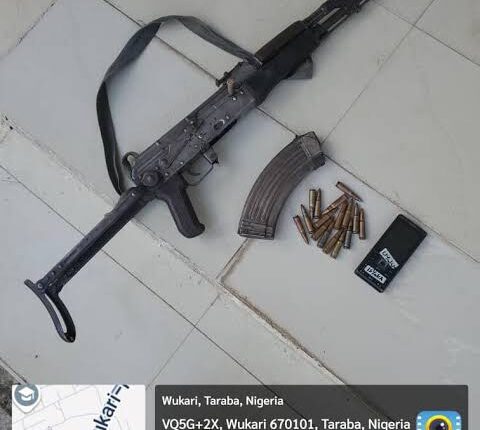 Troops Bust Gunrunning Syndicate in Taraba, Arrest Two, Recover AK-47 Rifle
