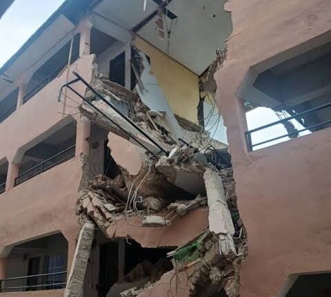 3-Storey Student Hostel Collapses Near AE-FUNAI in Ebonyi