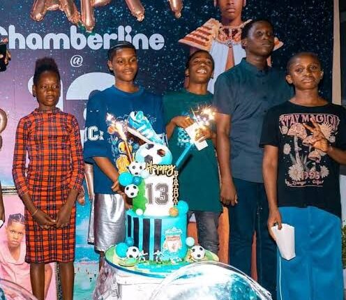 Angela Okorie Celebrates Son’s Birthday with Osimhen-Themed Cake, Footballer Sends Heartfelt Reaction