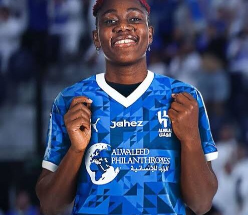 Asisat Oshoala Wins Player of the Month Award in Saudi Women’s League