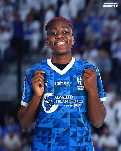 Asisat Oshoala Wins Player of the Month Award in Saudi Women’s League