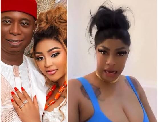 Angela Okorie reacts as Regina Daniels’ viral video fuels domestic violence rumours