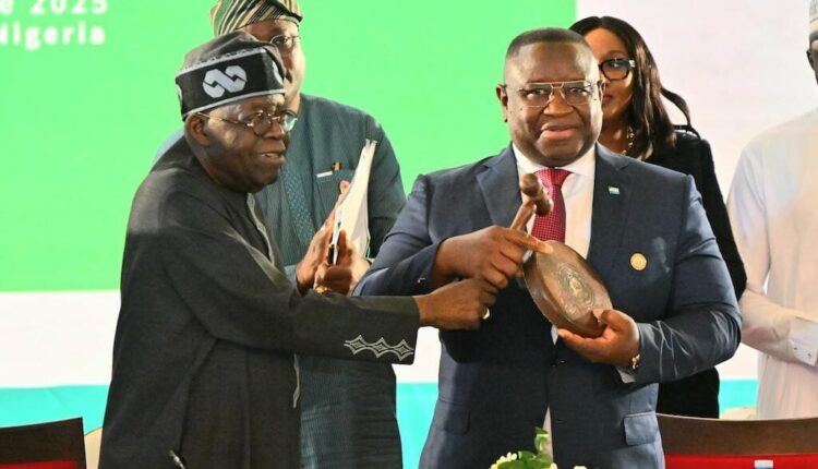 Tinubu holds talks with Sierra Leone’s President Bio in Abuja