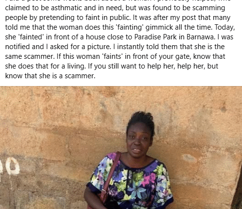 Journalist Exposes Woman Allegedly Running Scam by Faking Asthma Attacks in Kaduna