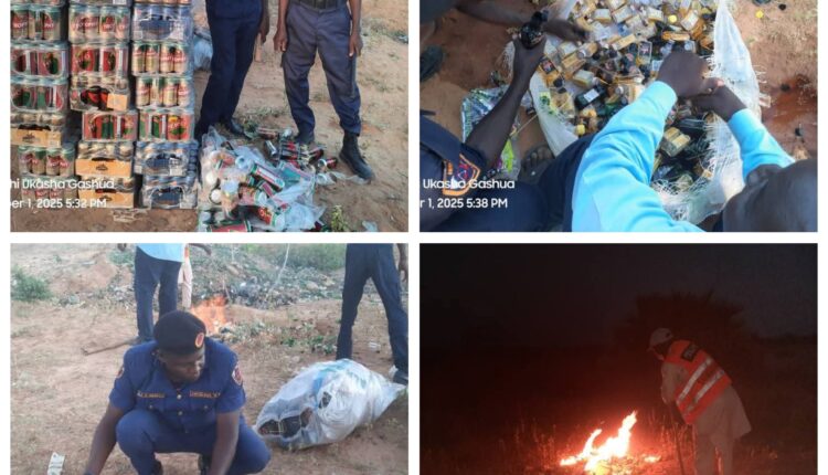 Yobe Hisbah Commission Destroys Cartons of Seized Alcohol Following Court Order