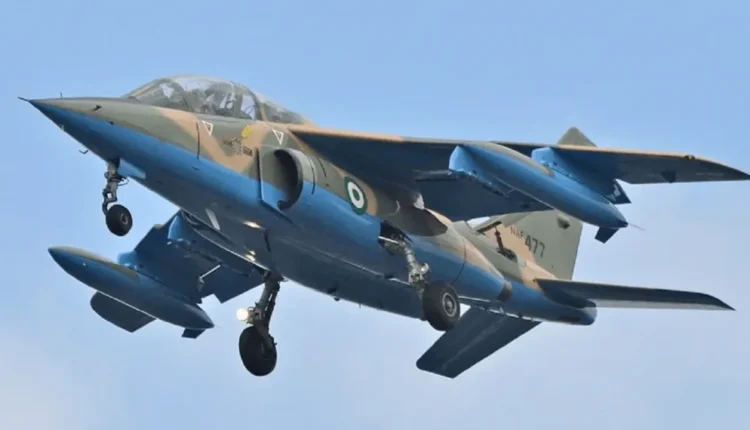 NAF airstrikes kill many terrorists, destroy their logistics hub in Borno