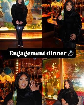 JJ Okocha’s daughter, Daniella, shows off engagement ring in new pre-wedding photos