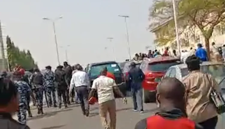 Angry workers chase Wike’s motorcade