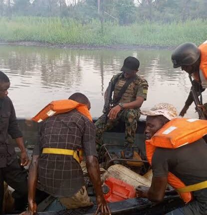 Nigerian Navy Intercepts 44,000 Litres of Illegal Fuel, Arrests Eight in Rivers