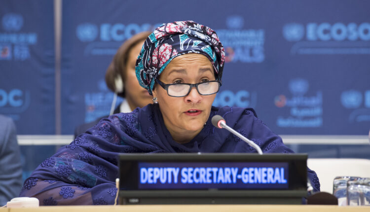 The UN Deputy Secretary-General, Ms Amina Mohammed