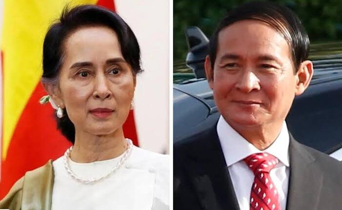 Myanmar Junta Frees Former President Win Myint in New Year Amnesty, Suu Kyi Still Detained