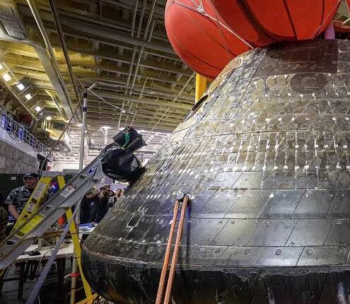 NASA’s Artemis II Orion capsule returns to Kennedy Space Center after historic Moon mission