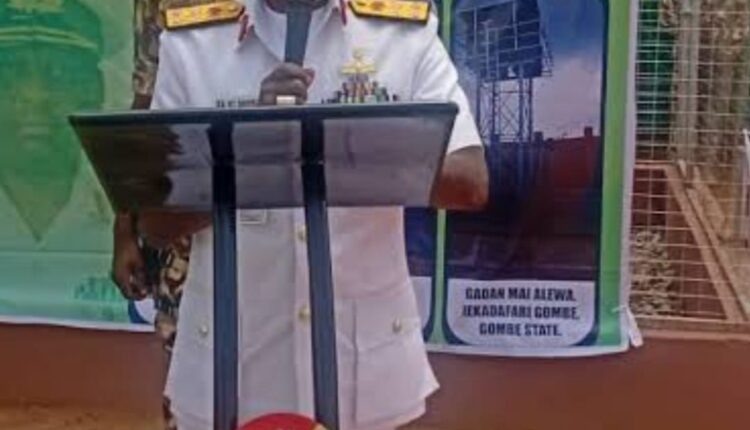 Navy commissions 3 solar-powered boreholes in Gombe community in honour of retired senior officer