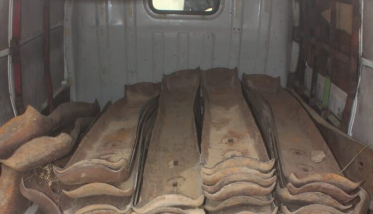 Police Uncover 70 Stolen Railway Sleepers Hidden Under Animal Feed in Katsina